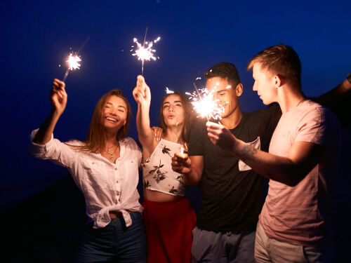 Silvesterfeier in der Natur am Plauer See