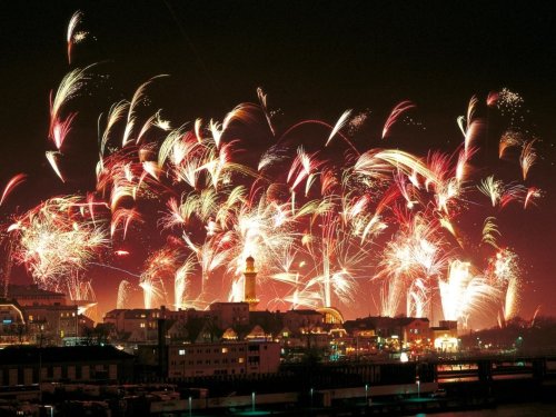 Silvester in der Rostocker Innenstadt