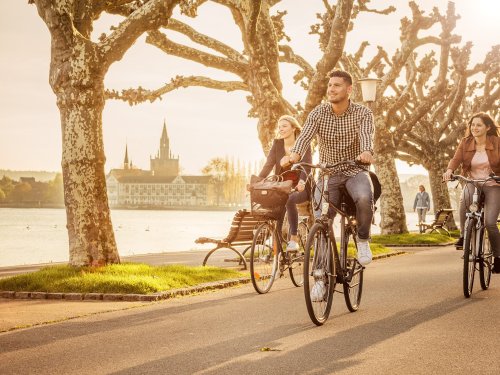 Radfahren im Herbst