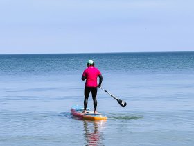 Herrchen & Frauchen mit ihrem Liebling am Ostseestrand - Hundearrangement