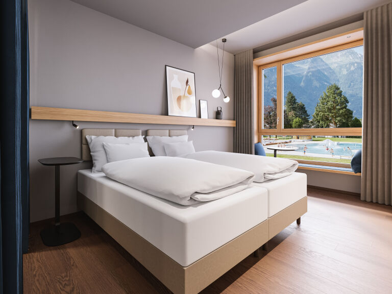 Doppelzimmer zur Einzelnutzung