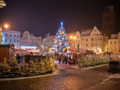 Weihnachtliches Flair in Wismar an der Ostsee