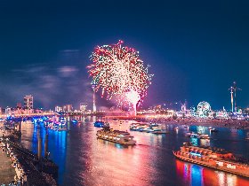Gourmet-Silvester in Düsseldorf am Rhein 