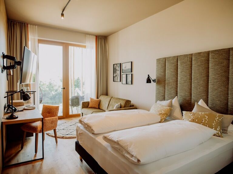 Doppelzimmer Gartenblick