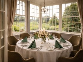 Romantisches Mondschein-Arrangement im Schloss Krugsdorf