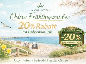Ostsee Frühlingszauber – 20% Rabatt mit Halbpension Plus 4 Tage