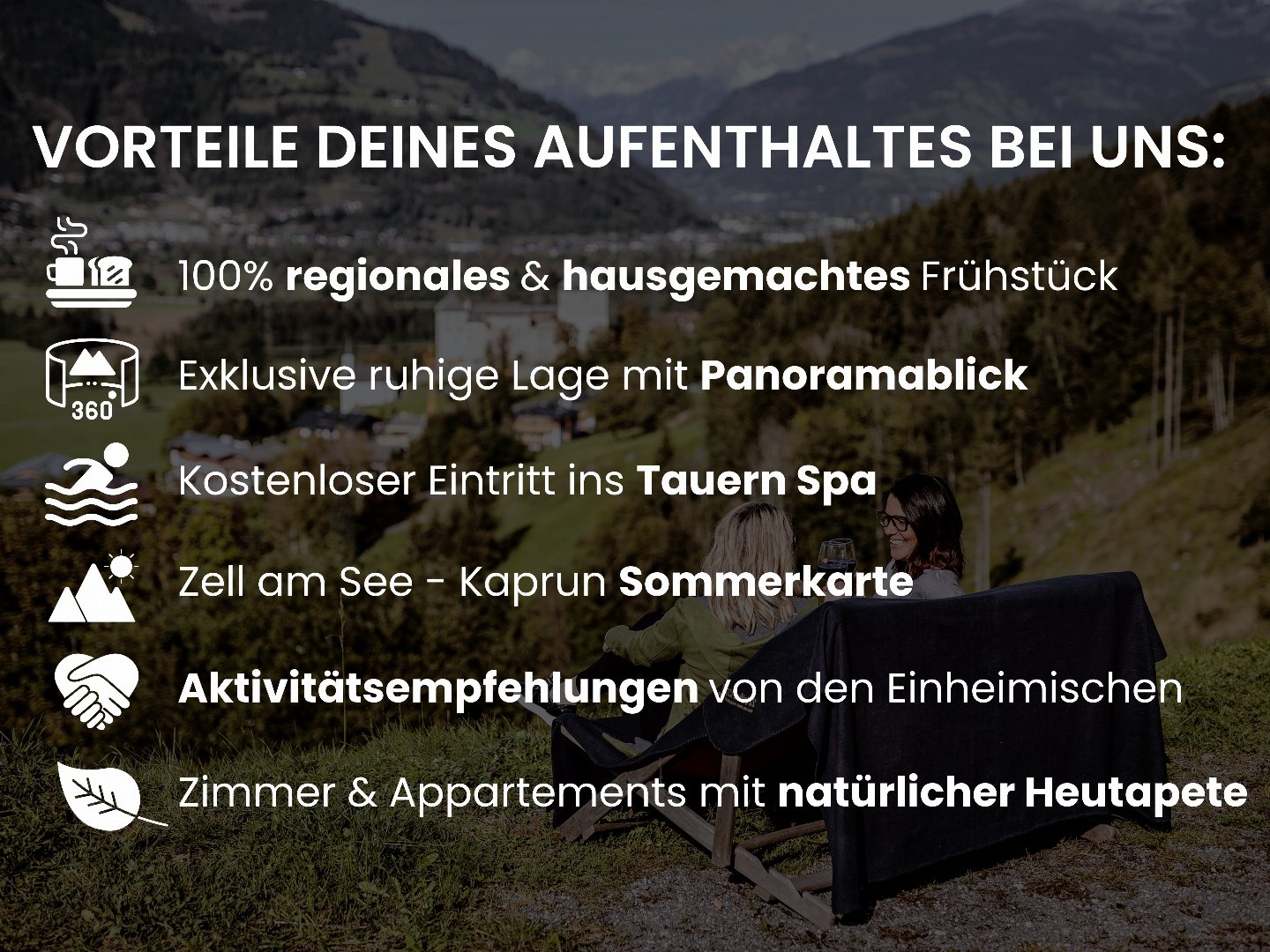 Auszeit zu Zweit mit Panorama-Wow-Effekt in Kaprun | 2 Nächte